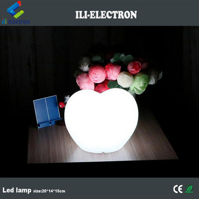 Lâmpada de plástico LED em forma de pêssego com controle remoto com bateria de lítio recarregável