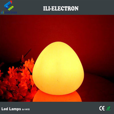 Lâmpada de LED colorida em forma de ovo, sem fio, com controle remoto