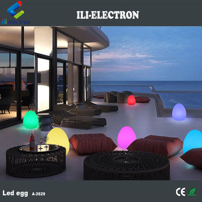 Lâmpada de mesa exterior IP65 em forma de ovo com comando remoto recarregável