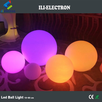 Decoração de festa de casamento esfera de plástico LED