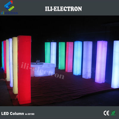 PE Colunas de casamento decorativas iluminadas de plástico Colunas de casamento iluminadas