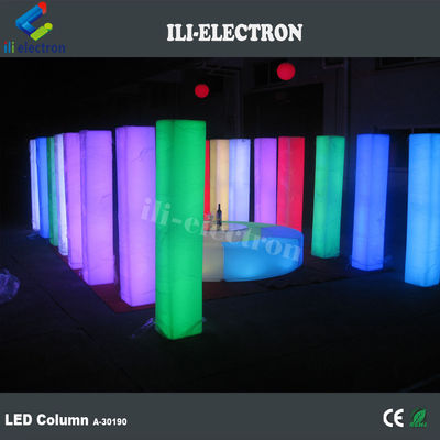 PE Colunas de casamento decorativas iluminadas de plástico Colunas de casamento iluminadas