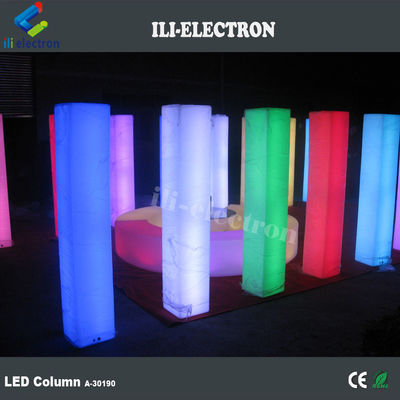 PE Colunas de casamento decorativas iluminadas de plástico Colunas de casamento iluminadas