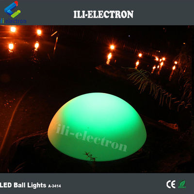 luz decorativa LED de plástico colorido semicírculo impermeável