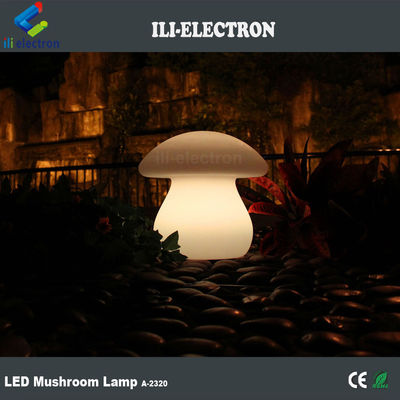 Lâmpada de mesa iluminada de plástico PE em forma de cogumelo