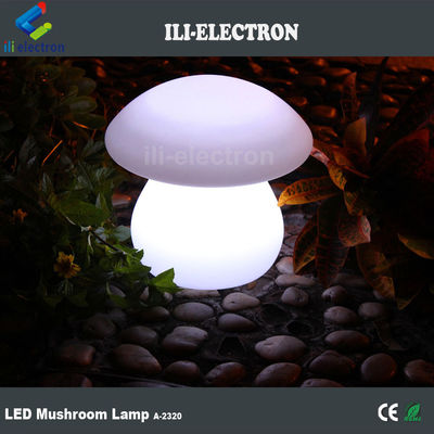 Lâmpada de mesa iluminada de plástico PE em forma de cogumelo