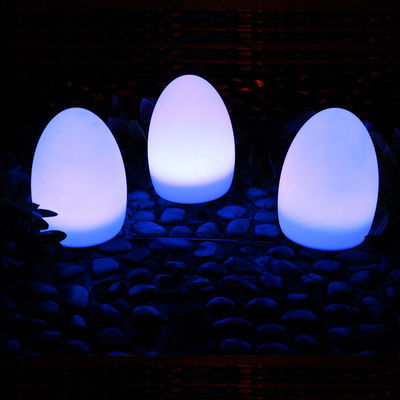 Carregamento USB Lâmpadas LED em forma de ovo de plástico sem fio com bateria de lítio recarregável