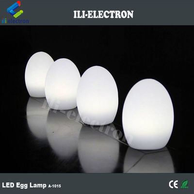 Carregamento USB Lâmpadas LED em forma de ovo de plástico sem fio com bateria de lítio recarregável