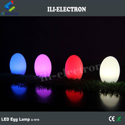 Carregamento USB Lâmpadas LED em forma de ovo de plástico sem fio com bateria de lítio recarregável