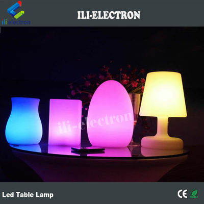Lâmpada de mesa em forma de ovo decorativa, luz noturna de ovo com comando remoto
