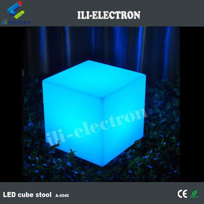 Cubo de iluminação LED de plástico com comando remoto