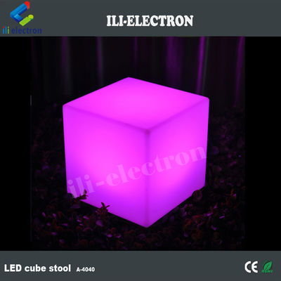 Cubo de iluminação LED de plástico com comando remoto