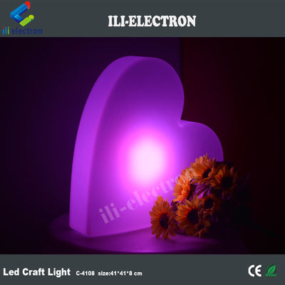 Lâmpadas de piscina de plástico, luzes LED, luzes de coração, cores variáveis, recarregáveis.