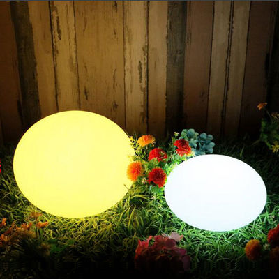 PE plástico LED pedra luz à prova d'água recarregável mudança de cor para decoração de casa