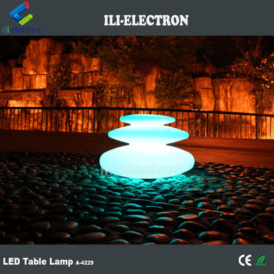 Lâmpadas de mesa incandescentes de plástico de forma de pedra