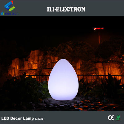 Lâmpadas LED em forma de ovo de plástico ao ar livre 4400mah com estilo de gota de água
