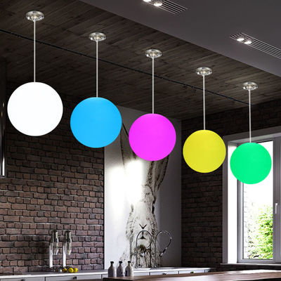 PE Esferas de luz LED coloridas de plástico