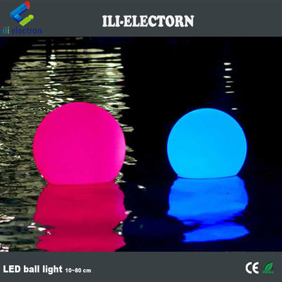 Esferas de plástico à prova d'água de exterior, iluminadas por LED 20,25,30,35,40,50, 60cm