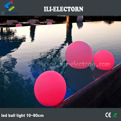 Esferas de plástico à prova d'água de exterior, iluminadas por LED 20,25,30,35,40,50, 60cm