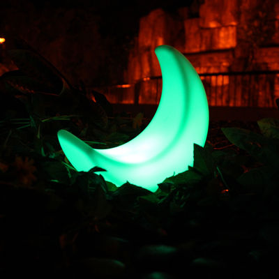 Lâmpada de mesa de luz led em forma de lua