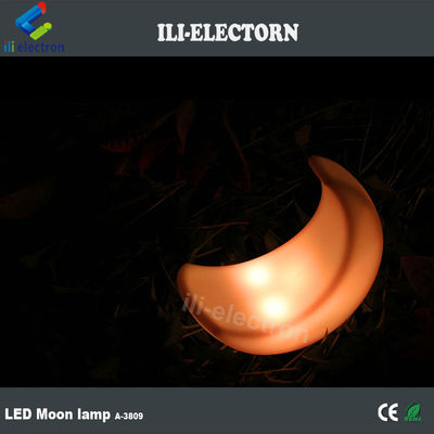 Lâmpada de mesa de luz led em forma de lua
