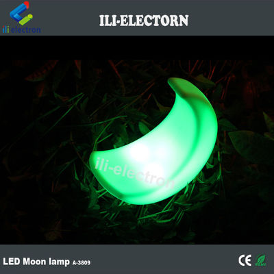 Lâmpada de mesa de luz led em forma de lua