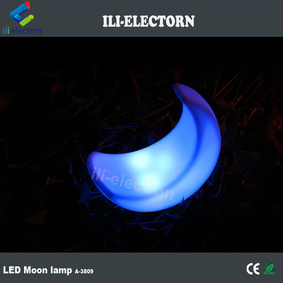 Lâmpada de mesa de luz led em forma de lua