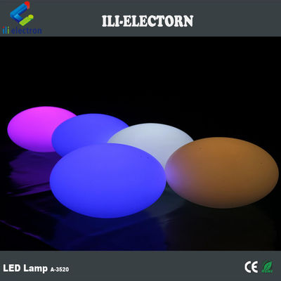 Luminosa Fantastic Plástico Recarregável LED Oval Decorativo Mobiliário de Barra de Bola