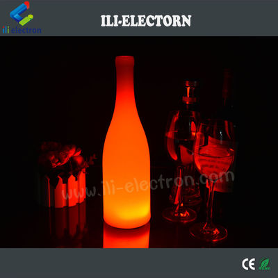 Lâmpadas de mesa de garrafas de vinho iluminadas de plástico para hotel / café / clube / bar