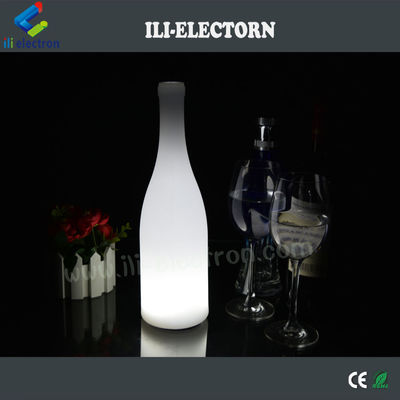 Lâmpadas de mesa de garrafas de vinho iluminadas de plástico para hotel / café / clube / bar