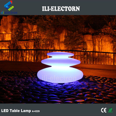 Lâmpada de mesa de forma de rocha de plástico de LED multicolor para venda