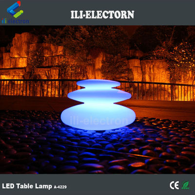Lâmpada de mesa de forma de rocha de plástico de LED multicolor para venda