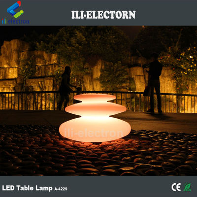 Lâmpada de mesa de forma de rocha de plástico de LED multicolor para venda