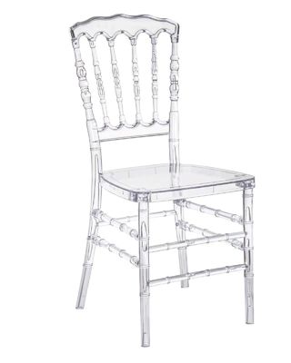 Cadeira de banquete de acrílico nórdico - Cadeira de cristal de plástico transparente para casamento - Cadeira de jantar de acrílico