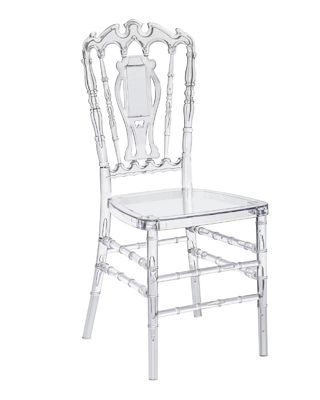 Cadeira de banquete de acrílico nórdico - Cadeira de cristal de plástico transparente para casamento - Cadeira de jantar de acrílico