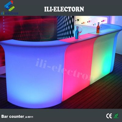 Contador de barras LED, painel reto LED, móveis LED