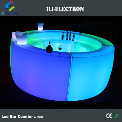 Commercial LED bar luminoso Contador PE Material plástico 16 cores mudando