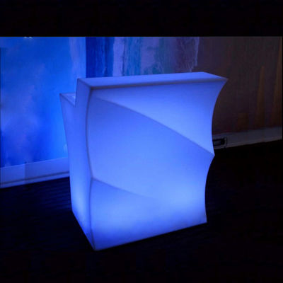 Tabela de bar de plástico portátil com LED recarregável