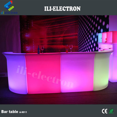 mesa de coquetéis luminosa / balcão móvel de barras de coquetéis / barras de coquetéis portáteis com LED