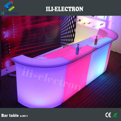mesa de coquetéis luminosa / balcão móvel de barras de coquetéis / barras de coquetéis portáteis com LED