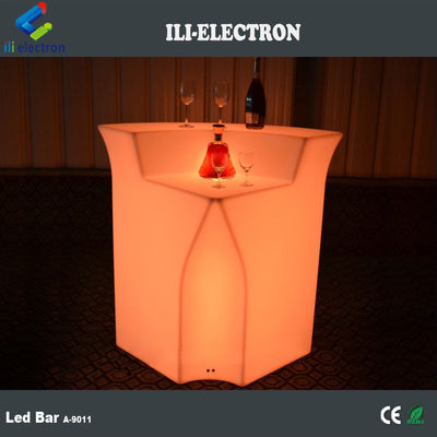 mesa de coquetéis luminosa / balcão móvel de barras de coquetéis / barras de coquetéis portáteis com LED