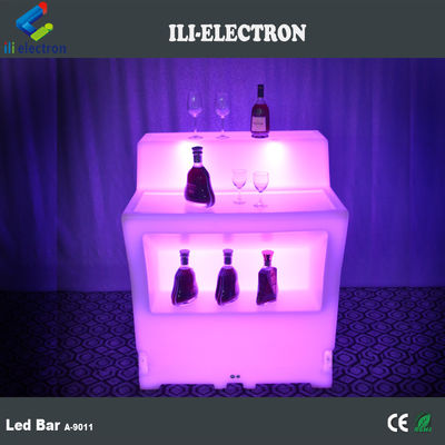 mesa de coquetéis luminosa / balcão móvel de barras de coquetéis / barras de coquetéis portáteis com LED