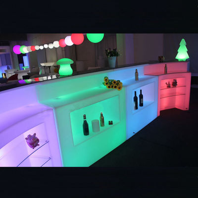 Tabela de bar LED para restaurantes de plástico comercial