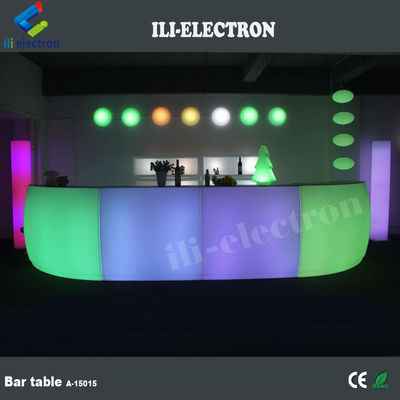 Tabela de bar LED para restaurantes de plástico comercial