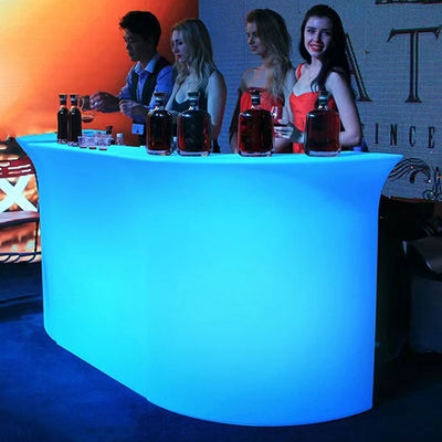Contador de bar modernos LED Iluminado LED Salão / Restaurante de plástico
