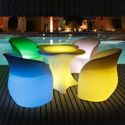 Mobiliário de luz LED conjunto de mobiliário de jardim de flores
