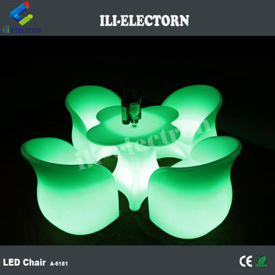 Mobiliário de luz LED conjunto de mobiliário de jardim de flores