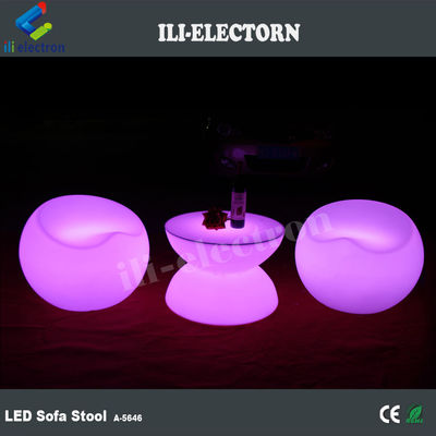 Bar de jardim LED de plástico iluminação de mesa de banquinho de móveis à prova d' água