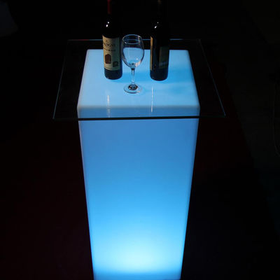 Modernas mesas de móveis com LED RGB com bateria de lítio recarregável