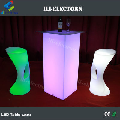 Modernas mesas de móveis com LED RGB com bateria de lítio recarregável